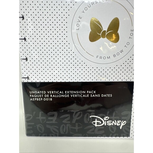 Happy Planner Disney Minnie Love Yourself Undated Vertical Extension Pack 357 - Picture 2 of 4